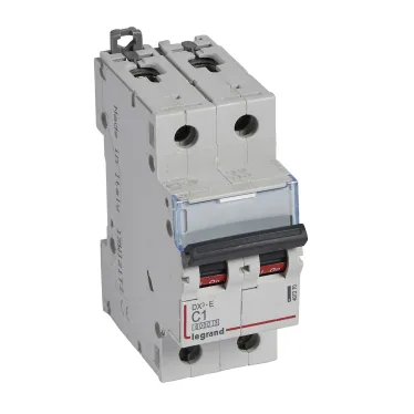 Выключатель автоматический двухполюсный 1А C DX3-E 6kA/6kА