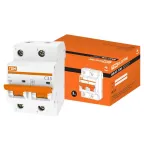                  Выключатель автоматический двухполюсный ВА47-100 35А C 10кА | SQ0207-0061 | TDM
               