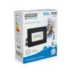 Прожектор светодиодный ДО 10 Вт 900 лм 6500К AC 220В IP65 76х93х28мм Elementary Gauss