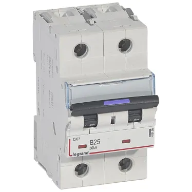 Выключатель автоматический DX3 50кА 25А 2П B