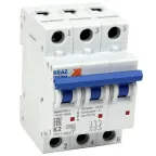 Выключатель автоматический трёхполюсный OptiDin BM63-3K2-25-УХЛ3 |342120| КЭАЗ