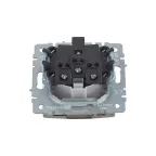 BRITE Розетка с заземлением с защитными шторками и крышкой 16А IP44 РСбш10-3-44-БрШ шампань