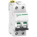 Выключатель автоматический двухполюсный iC60N 40А C 6кА | A9F79240 | Schneider Electric