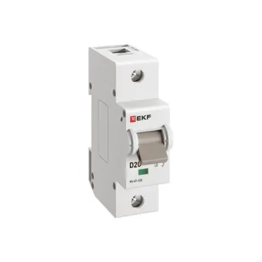 Автоматический выключатель ВА 47-125 1P 20А (D) 15кА PROXIMA  | mcb47125-1-20D | EKF