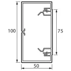 Кабель-канал 100x50мм с крышкой белый METRA | 638081 | Legrand