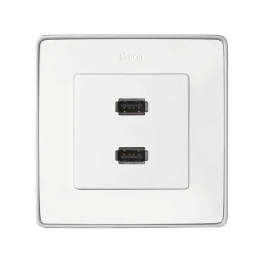 Simon 75 Механизм Коннектор 2 x USB 2.0 типа A "мама", S82, S82N, S82 Detail | 7501090-039 | Simon