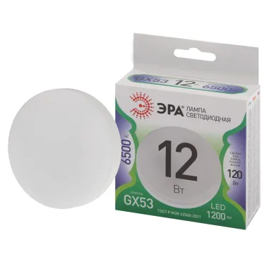 Лампа светодиодная LED GX-12W-865-GX53 GL GX53 12 Вт таблетка холодный свет