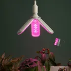 Фитолампа для растений светодиодная GREEN LINE ФИТО-30W-PL-E27-GR 3-х лепестковая красно-синего спектра 30 Вт Е27