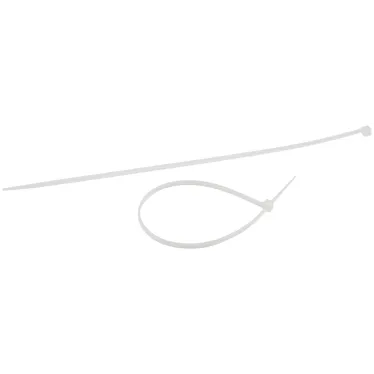 Стяжка кабельная нейлоновая (хомут) 3.6 х 250 мм белая (100 шт/уп) Simple NO-224-191