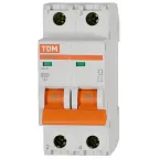 Выключатель автоматический двухполюсный ВА47-29 10А C 4,5кА | SQ0206-0091 | TDM