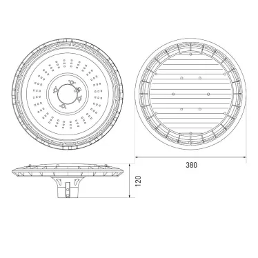 Светильник уличный LED SPP-506-0-30K-060 60Вт 6000лм 3000K IP65 КСС Д черный