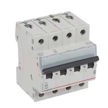 Выключатель автоматический четырехполюсный 6А B TX3 6kA/10kA