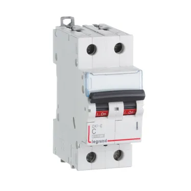 Выключатель автоматический двухполюсный 16А C DX3-E 6кА