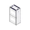 Шкаф Uniprom. 48U-800/1200. боковые панели 4шт. черный