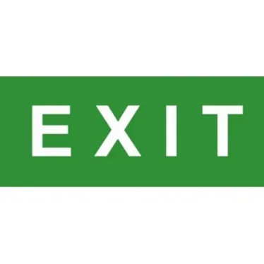 Эвакуационный знак ЭП17 EXIT 140x280 мм | ЭП17 140280 | TechnoLux