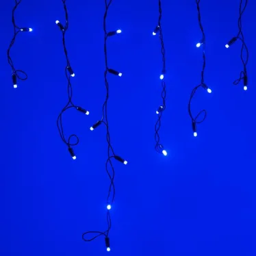 Светодиодная гирлянда ARD-EDGE-CLASSIC-2400x600-BLACK-88LED-STD BLUE (230V, 6W) | 026009 | Arlight