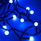                  Светодиодная гирлянда ARD-BALL-CLASSIC-D13-20000-BLACK-200LED BLUE (230V, 14W) | 025576 | Arlight
               