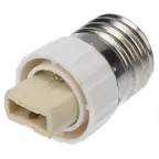                 Переходник цокольный E27-G9 белый | 11-8858 | Rexant
               