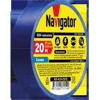 Изолента ПВХ синяя 19мм 20м NIT-A19-20/B