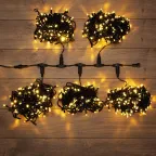 Гирлянда "LED ClipLight" 24V, 5 нитей по 20 метров, цвет диодов ТЕПЛЫЙ БЕЛЫЙ, Flashing (Белый) | 323-606 | NEON-NIGHT