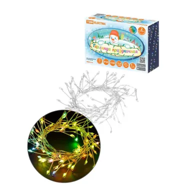 Гирлянда светодиодная "Самоцветы" 100LED, 2 м, RGB, USB, IP20, | SQ0361-0199 | TDM