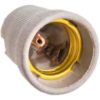                  Патрон Е27 Д-002 керамический подвесной | 4690612032153 | IN HOME
               