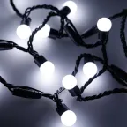 Светодиодная гирлянда ARD-BALL-CLASSIC-D17.5-20000-BLACK-200LED WHITE (230V, 14W) | 025590 | Arlight