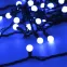 Светодиодная гирлянда ARD-BALL-CLASSIC-D13-5000-BLACK-50LED BLUE (230V, 3.5W) | 025564 | Arlight