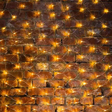 Гирлянда "Сеть" 2х1,5м, свечение с динамикой, прозрачный ПВХ, 288 LED, 230 В, цвет: Тёплый белый | 215-046 | NEON-NIGHT