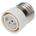                 Переходник цокольный E27-GU5.3 белый | 11-8857 | Rexant
               