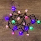                  Гирлянда светодиодная "Кубики" 20 LED МУЛЬТИКОЛОР 2,8 метра с контроллером | 303-061 | NEON-NIGHT
               