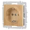 Розетка Intro Accent 6-202-11 2P+E Schuko, 16А-250В, IP20, СУ, cосна