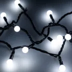                  Светодиодная гирлянда ARD-BALL-CLASSIC-D13-20000-BLACK-200LED WHITE (230V, 14W) | 025577 | Arlight
               