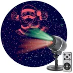                  Проектор Laser Танцующий Санта,  ENIOP-06  , IP44, 220В (12/180) | Б0047977 | ЭРА
               
