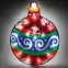 Фигура световая  "Новогодний шар"  LT036   20 диодов  (белый 6500К), 1,5м шнур, IP20 | 26944 | Feron