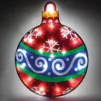 Фигура световая  "Новогодний шар"  LT036   20 диодов  (белый 6500К), 1,5м шнур, IP20 | 26944 | Feron