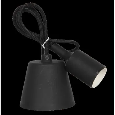 Патрон Е27 силиконовый со шнуром 1м черный | 4690612008691 | IN HOME