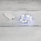 Гирлянда Роса с крупными каплями 2 м, 20 LED, белое свечение, 2хCR2032 в комплекте | 302-005 | NEON-NIGHT