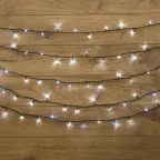 Гирлянда "Твинкл Лайт" 10 м, темно-зеленый ПВХ, 80 LED, цвет белый | 303-045 | NEON-NIGHT