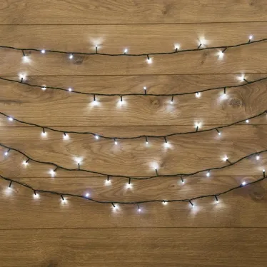 Гирлянда "Твинкл Лайт" 10 м, темно-зеленый ПВХ, 80 LED, цвет белый | 303-045 | NEON-NIGHT
