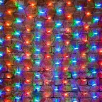 Гирлянда "Сеть" 2x3м, черный КАУЧУК, 432 LED Мультиколор | 217-129 | NEON-NIGHT
