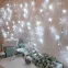 Гирлянда светодиодная "Бахрома" 3*0,8 м 200 LED БЕЛЫЕ, прозрачный ПВХ | 255-065 | NEON-NIGHT