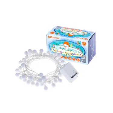 Гирлянда светодиодная "Шарики" 50LED, 5м, 8 режимов, многоцвет., прозр. шнур, 250 В, | SQ0361-0046 | TDM ELECTRIC