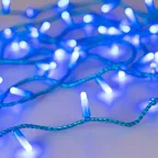                  Светодиодная гирлянда ARD-STRING-CLASSIC-10000-BLUE-100LED-MILK-STD Blue (230V, 7W) (Ardecoled, IP65) | 031198 | Arlight
               