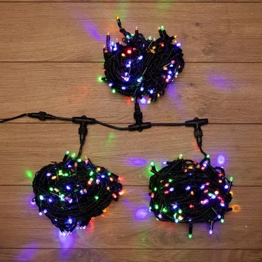 Гирлянда "LED ClipLight" 24V, 3 нити по 20 м, свечение с динамикой, цвет диодов Мульти | 323-309 | NEON-NIGHT