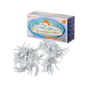 Гирлянда светодиодная "Бахрома" 2х1м, 152LED, 3000К, бел. шнур, посл. подкл, IP65, 250 В, | SQ0361-0044 | TDM ELECTRIC