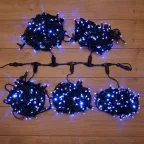 Гирлянда "LED ClipLight" 24V, 5 нитей по 20 метров, цвет диодов Синий, Flashing (Белый) | 323-603 | NEON-NIGHT