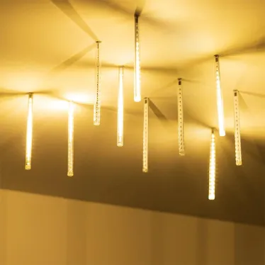 Светодиодная гирлянда ARD-ICEFALL-CLASSIC-D12-200-10PCS-CLEAR-32LED-LIVE WARM (230V, 10.5W) | 026044 | Arlight