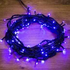 Гирлянда "Твинкл Лайт" 10 м,  черный ПВХ, 100 диодов, цвет синий | 303-133 | NEON-NIGHT