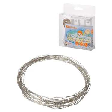 Гирлянда светодиодная "Роса50" 50LED, 5м, 3000К, 3хАА, | SQ0361-0052 | TDM ELECTRIC